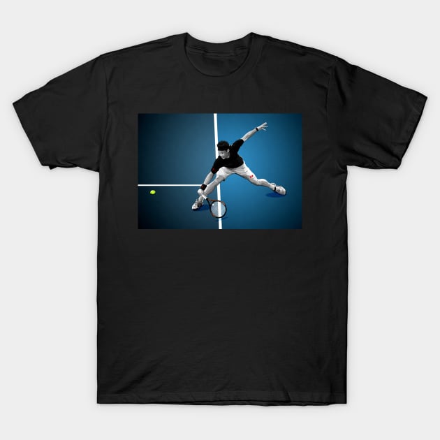 Kei Nishikori - Japan - Tennis T-Shirt by barrymasterson